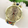 New Brand Ladies Fashion Casual Watch Unique Geometry Pattern Geneva Watch High Quality Handmade Braided Women Wristwatch