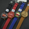 London Bus Vintage Leather Strap Wristwatch for Women Men  Unique UK Fashion